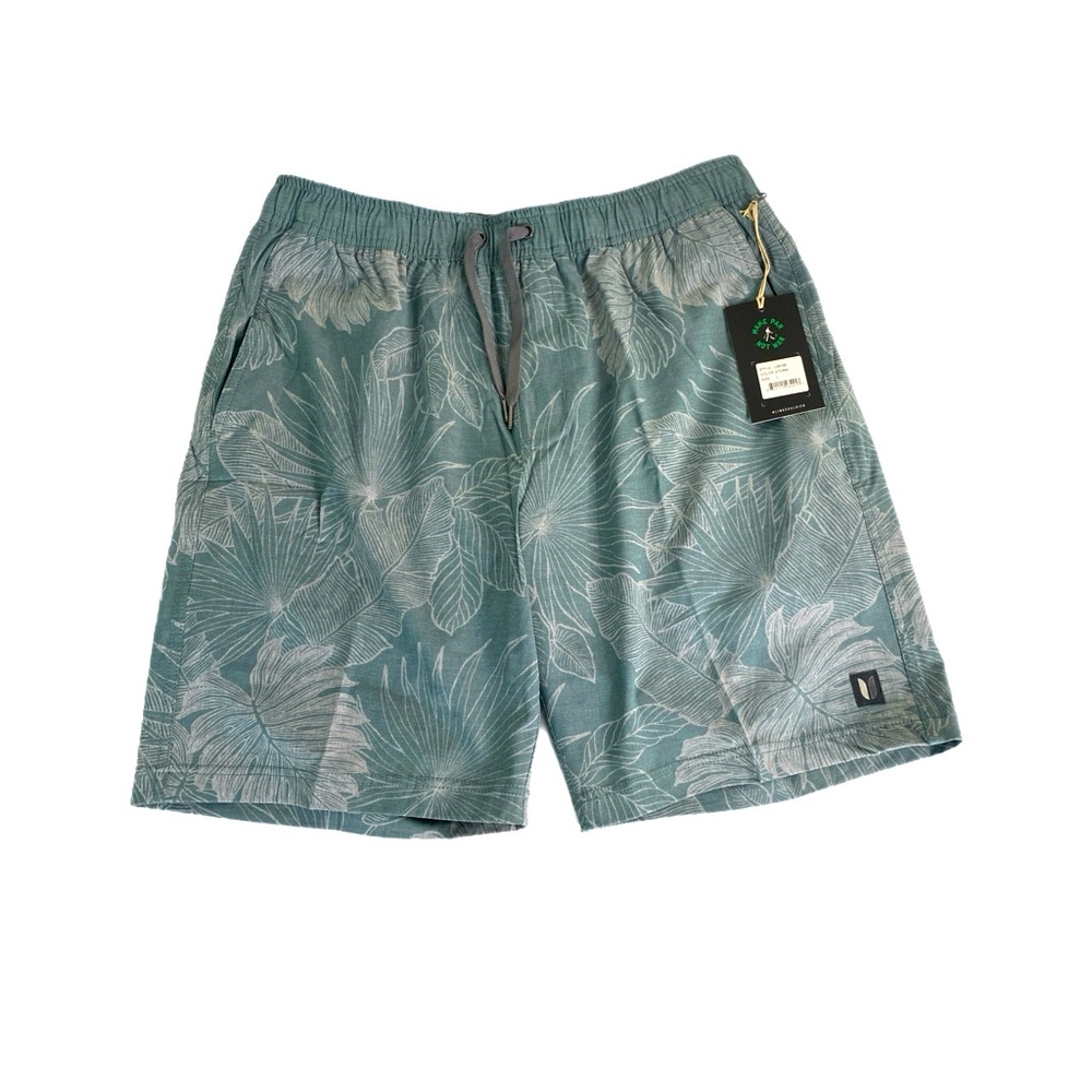 LinkSoul golf Mens Make Par/Not War, Storm Palm Leaf Pattern Shorts Size XXL NWT